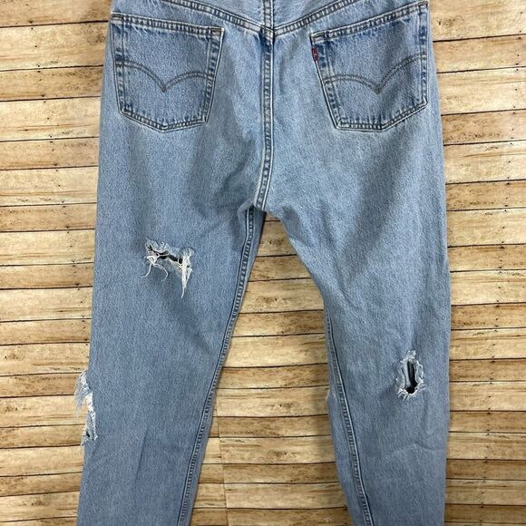 Levi’s 501 Distressed Jeans sz 36x30 - Picture 2 of 7